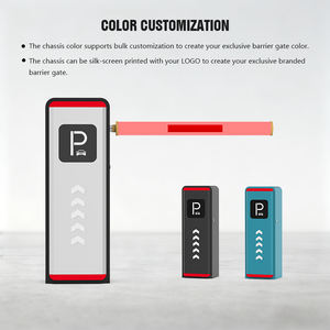 Barrière de parking intelligente extérieure HCW avec protection IP44, moteur 150W, éclairage automatique, barrière <span class=keywords><strong>électronique</strong></span> réglable - Product Image 3