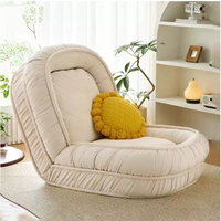 Sofá Cama Modular de Espuma Esponjosa, Estilo Nórdico, de Pana, sin Estructura, para Dormitorio, en Oferta