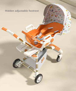 รถเข็นเด็กอเนกประสงค์รุ่นใหม่ปี <span class=keywords><strong>2026</strong></span> โครงอะลูมิเนียมอัลลอยด์ เบาะนั่งขนาดใหญ่ขึ้น สายรัดนิรภัยแบบห้าจุด พร้อมไฟและเสียงเพลง - Product Image 5