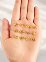 Connecteurs en acier inoxydable avec fleurs de naissance, maillons floraux plaqués or PVD pour la fabrication de bijoux permanents DIY, bracelets et colliers