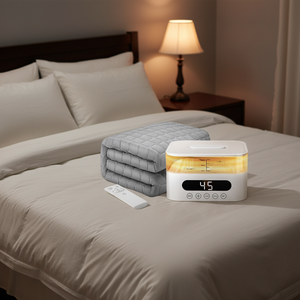 Modern Design Knitted Fleece Electric Blanket Washable Temperature Control Flame Retardant Anti-Dust Mite Anti-Static Home - Product Image 1