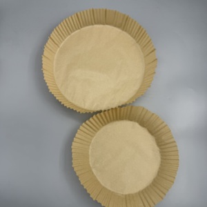 Disposable Air Fryer <b>Paper</b> Liner 16cm 20cm Single&Double Side Silicone Coated Parchment <b>Paper</b> Custom Printable - Product Image 1
