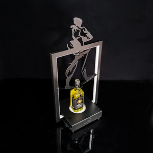 Led Illuminated <b>Wine</b> <b>Rack</b> Rectangle Modern Design Party Use With Color Changing Light Base For Champagne Display - Product Image 3