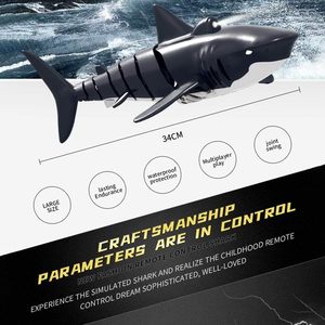 Bateau télécommandé électrique HY 2.4G 1:18 en forme de requin, jouet RC pour garçons et filles, excellent cadeau pour la <span class=keywords><strong>piscine</strong></span> et la salle de bain - Product Image 6