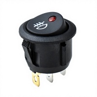 Interrupteur à bascule SPST en forme de bateau à LED verte 12V pour éclairage automobile, usage industriel, lampe circulaire œil de chat, certification CQC