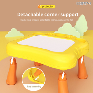 Juguetes educativos con diseño de León de dibujos animados para niños <span class=keywords><strong>2023</strong></span> mesa de dibujo con proyector - Product Image 6