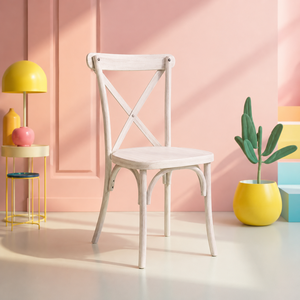 Resin <b>Chair</b> Crossback Lime Wash Modern Adjustable <b>Dining</b> <b>Chair</b>-Durable & Strong for Hotel and Outdoor Use - Product Image 1