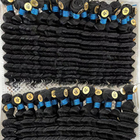 32 34 36 38 40 Mèches de cheveux humains malaisiens indiens à cuticules intactes, 100% vierges brésiliennes, ondulations profondes lâches, cheveux humains péruviens