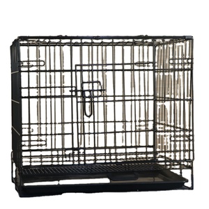 Wholesale kennel cage can be stacked multi-size thick reinforced wire milk with bite resistant folding easy to carry and install