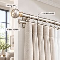 Tringle à rideau télescopique réglable en métal de 275 cm – Fournisseur en gros