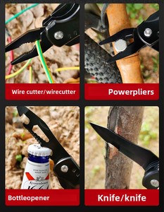 High Quality Stainless Steel Aluminum Handle DIY OEM Multifunction Tool Pliers Outdoor Camping Survival Multitool JY - Product Image 4