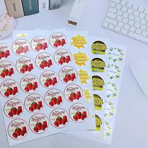 Inkjet Glossy 30 Up Printing Sticker Logo Self Adhesive Paper Package Labels A4 8.5*11 For Laser Printer