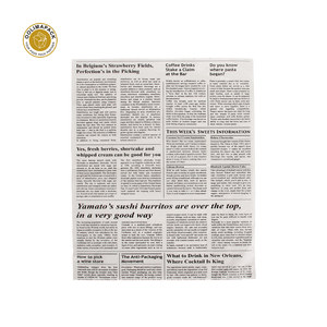 Papel de regalo de tamaño personalizado OOLIMAPACK, papel antigrasa para periódicos, papel envoltorio para patatas fritas - Product Image 2