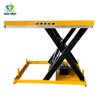 Plateforme élévatrice à ciseaux personnalisée, entièrement électrique, 2000 kg, pour chariot élévateur à palettes, tables de levage hydrauliques