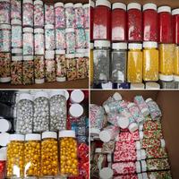 Sucre coloré en poudre, sucre glace solide, saveurs variées, perles de confettis sucrées pour gâteaux, machine à barbe à papa, décoration de pâtisserie