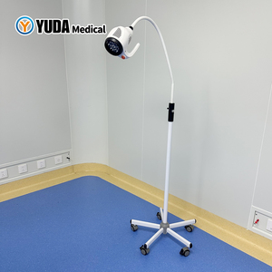 Lampe d'examen LED à col <span class=keywords><strong>de</strong></span> cygne sur pied mobile, lumière froide, intensité réglable, pour gynécologie, obstétrique, salle d'opération - Product Image 1