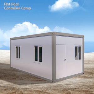 カスタマイズされたサンドイッチボード20フィートコンテナハウスシンプルな断熱材固定可能コンテナキャンプ - Product Image 1