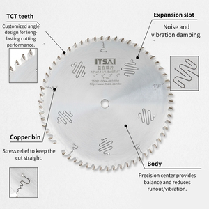 High Quality Dry-Cut 305mm 72T <b>Tungsten</b> Carbide TCT Circular Saw Blades for Steel and Metal Cutting Without Coolant - Product Image 3