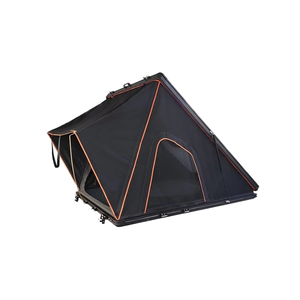 A Rooftop <b>Tent</b> with <b>Waterproof</b> Oxford & Aluminium Frame Hard Top Roof Ladder Accessory for 2-4 Persons Outdoor Car <b>Tent</b> - Product Image 1