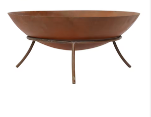 Brasero de Jardín para Exteriores, de Acero Corten o Negro, para Leña, con Recipiente para Fuego - Product Image 5