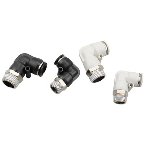 Raccord pneumatique rapide Liyuan PL8-02, coude à angle droit 4 mm M5, pièces pneumatiques en cuivre et plastique - Product Image 3