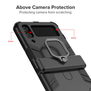 <span class=keywords><strong>Coque</strong></span> de charnière antichoc robuste pour Samsung <span class=keywords><strong>Galaxy</strong></span> ZFlip 4 Z Flip 4 Flip4 ZFlip4 5G support magnétique de voiture - Product Image 4