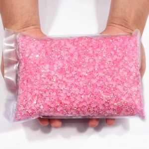 Oleeya Venta al por Mayor de Piedras de Cristal Planas sin Fijación en Caliente de 2mm, 3mm, 4mm, 5mm, 6mm, Color Rosa Jelly AB, Resina, para Manualidades DIY - Product Image 2