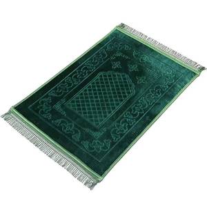 Alfombra de borlas suave y gruesa de alta calidad con diseño floral, alfombra de oración islámica Raschal, tapete de oración musulmán, lavable para uso doméstico. - Product Image 1