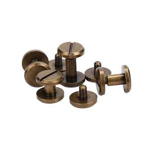 Metal accessoires brons mat zwart boeken albums tas riem leer Chicago binding schroef hoge kwaliteit mannelijke en vrouwelijke schroef - Product Image 2