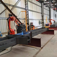 Bras robotisé articulé sur mesure à 7 axes, boîte de vitesses PLC, servo-électrique 380V/220V, système de soudage robotisé pour l'automatisation industrielle