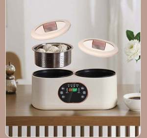 Olla arrocera eléctrica de 900W, olla doble para microondas de 3,6 L para 2-3 personas, carcasa de plástico de 5L de capacidad, olla arrocera de 220V - Product Image 3