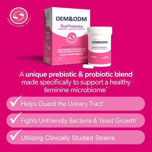 ผู้ผลิตโปรไบโอติกแบบ OEM ตามสั่ง แคปซูลเสริมสุขภาพทางเดินปัสสาวะและช่องคลอดสำหรับผู้หญิง บริการสูตรและฉลากสินค้าแบบครบวงจร - Product Image 2