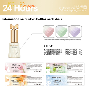Kit de Esmalte de <span class=keywords><strong>Uñas</strong></span> en Gel Vegano de 15 ml con Logotipo Personalizado Miss Gooey, 3000 Colores, Esmalte de <span class=keywords><strong>Uñas</strong></span> en Gel UV LED, Juego de Esmalte de <span class=keywords><strong>Uñas</strong></span> en Gel de Marca Privada - Product Image 2