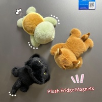 Ours en peluche court de dessin animé, rembourrage en coton PP, 31cm-50cm, aimant de réfrigérateur, design amusant, produit touristique créatif et culturel