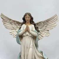 Nouvelles figurines religieuses européennes transfrontalières de la Nativité de Noël et de Pâques, la Sainte Famille, les Anges, la Pyramide, les Fées, l'Amour, peintes à la main