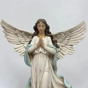 Nouvel ornement de Pâques transfrontalier de style européen Mangeoire Sainte Famille <span class=keywords><strong>Ange</strong></span> Figures Noë<span class=keywords><strong>l</strong></span> Religieux Nativité Ornement Résine - Product Image 3