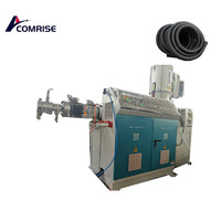 Máquina de tubería de plástico corrugado de segunda mano Línea de producción de tubería de conducto eléctrico corrugado de pared simple de PP PE PVC de alta velocidad.