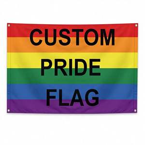 Bandera del Orgullo Personalizada con Diseño Impreso en Ambos Lados, Mensaje Personalizado, Colores Vibrantes, Ojales de Latón, Bandera de Poliéster Resistente - Product Image 1