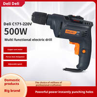 Perceuse électrique sans clé à vitesse variable de qualité industrielle économique pour un usage domestique professionnel, perçage du bois/du métal