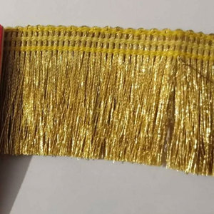 Borlas de flecos de alambre de oro de tamaño personalizado OEM, borlas de flecos de alambre de oro personalizadas de alta calidad en venta - Product Image 6