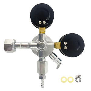Chất lượng cao Kép Đồng hồ đo CO2 kegerator điều chỉnh bia điều chỉnh với núm điều chỉnh áp suất - Product Image 5