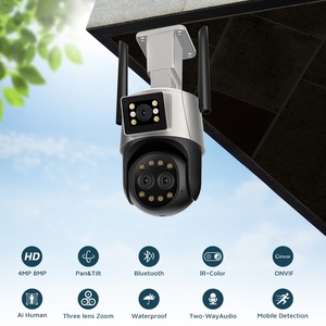 Caméra IP de Surveillance <span class=keywords><strong>BESDER</strong></span> 8MP à vendre caméra de sécurité sans fil Wifir dôme de vitesse Zoom 8X à trois objectifs - Product Image 2
