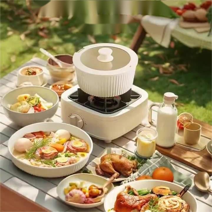Luxury High Quality Non-Stick Metal Cookware Set Detachable Frying Pan Soup Pot Milk Pot Universal for Gas