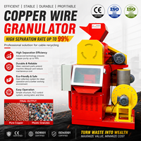 Mesin Granulator Kawat Tembaga Tipe Kering untuk Papan PCB, Papan Elektronik, dan Daur Ulang Pemulihan Tembaga