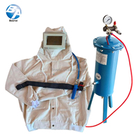 Pas encore d'avis Casque de sablage avec tube de refroidissement d'air et purificateur d'air respiratoire