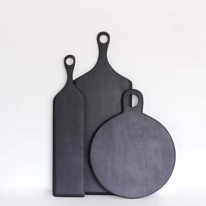 Tabla de cortar de madera hecha a mano con mango de madera, tabla de cortar de mesa de cocina, bloques de cortar de madera, la mejor cocina - Product Image 2