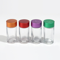 Pot en verre CR transparent avec couvercle en aluminium à sécurité enfant, pot en verre résistant aux enfants pour l'emballage de produits