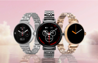 Reloj Inteligente de Moda para Mujer 2025, Llamadas por BT, Pantalla AMOLED de 1.04'', IP67, Correa de Gel de Sílice, Navegación GPS, Rastreador de Actividad Física