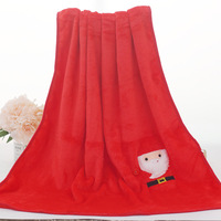 Botu créatif père noël wapiti bonhomme de neige pingouin couverture dessin animé Double face flanelle bureau sieste couverture noël couverture chaude