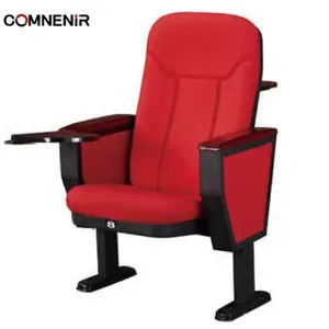 Factory Direct Theater Furniture Auditorium Lecture Chair with PP Cover Seat and Writing Board